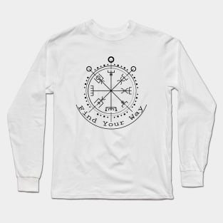 Find Your Way - Vegvisir Long Sleeve T-Shirt